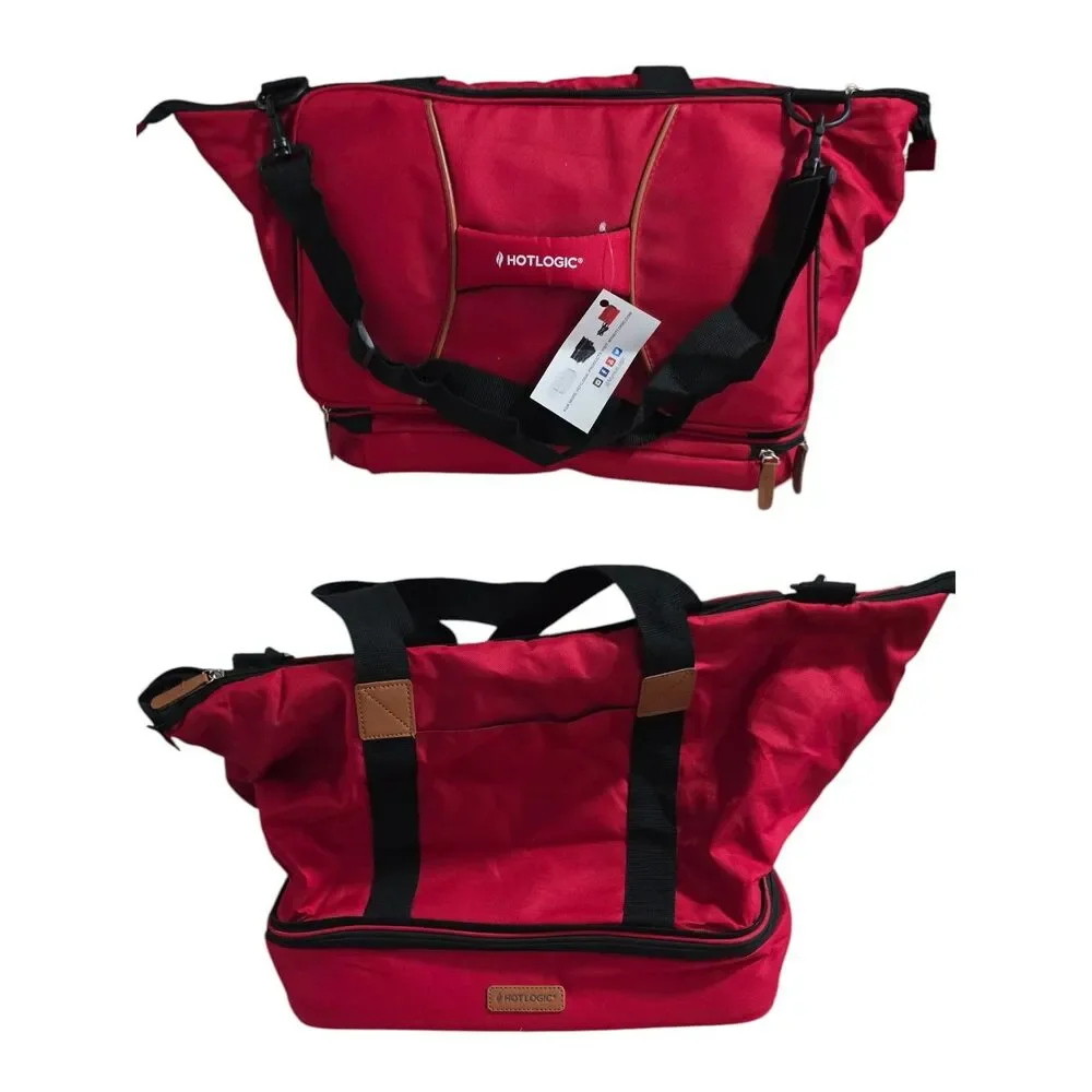 HOTLOGIC Red Insulated Food Warming Tote Casserole Carrier Thermal Bag NO CORD